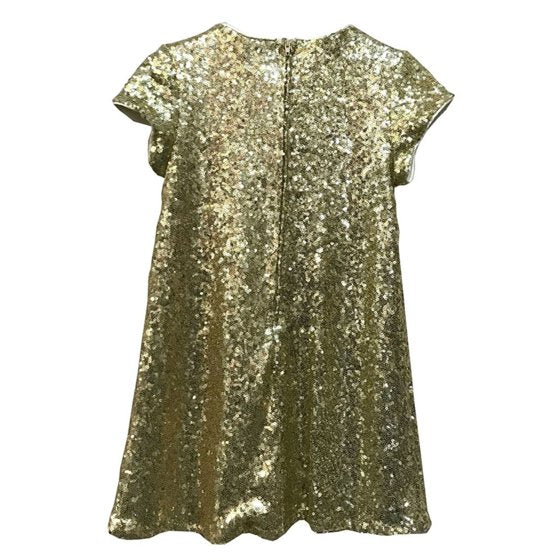 slim fit dress slacks Glam Party Gold Dress Size 3-4 main image 0