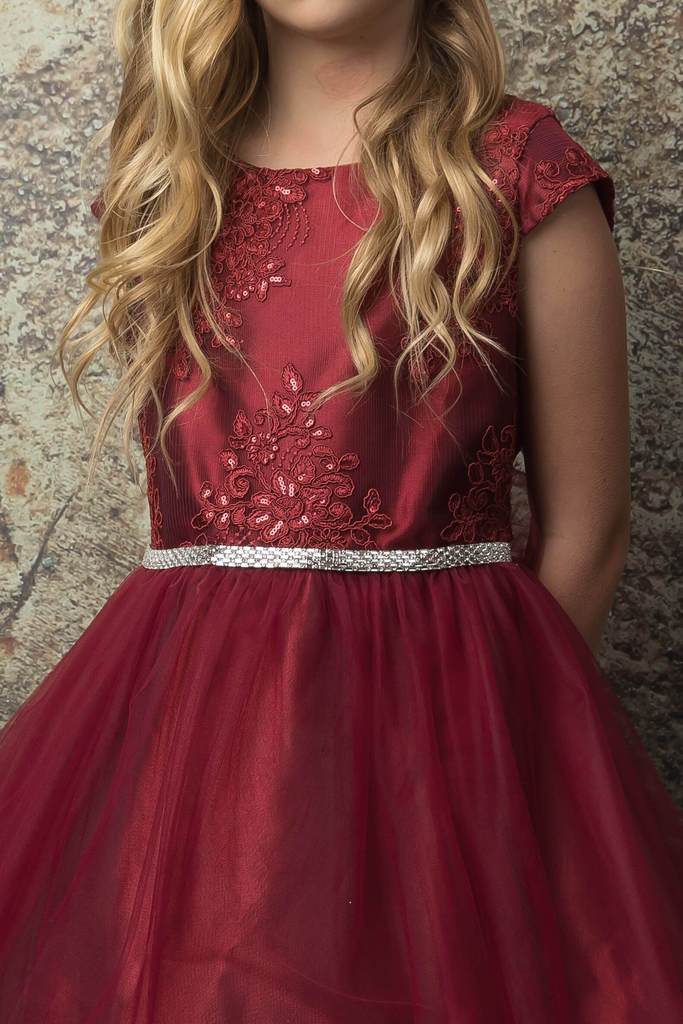 Burgundy Dream Dress - Little Trendsetter Burgundy Dream Dress - Little Trendsetter