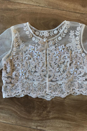 Sweet Beaded Long Sleeve Bolero